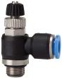 Drosselrückschlagventil Blaue Serie, Abluftdros. G1/8 a. Schlauch-Ø 8 RIEGLER Produktbild img1 S