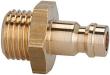 Stecknippel für Kupplung NW 5, Messing, AG G1/4" RIEGLER Produktbild