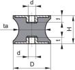 Gummi-Metall-Puffer, tailliert Produktbild img3 S