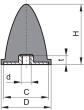 Gummi-Metall-Anschlag-Puffer, parabelförmig Produktbild img2 S