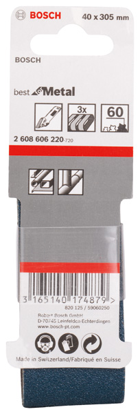 Schleifband-Set X450, Expert for Metal, 3-teilig, 40 x 305 mm, 60 Produktbild img2 L