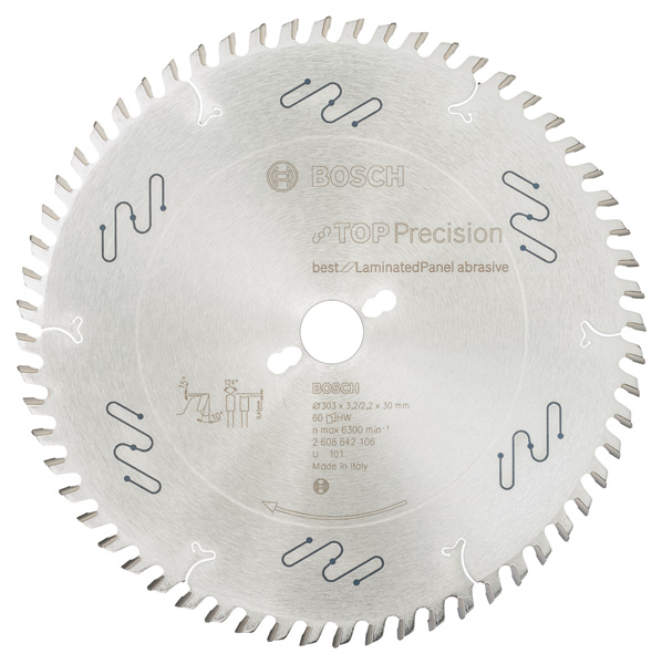 Kreissägeblatt Top Precision Best for Laminated Panel Abrasive 303x30x3,2 mm, 60 Produktbild img1 L