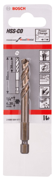 Zentrierbohrer HSS-Co, 80 mm Produktbild img2 L