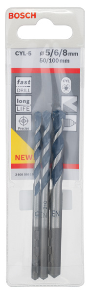 3-tlg. CYL-5 Betonbohrer-Set, 5/6/8&nbsp;mm Produktbild img2 L