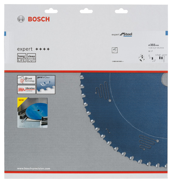 Kreissägeblatt Expert for Steel, 355 x 25,4 x 2,6 mm, 90 Produktbild img2 L
