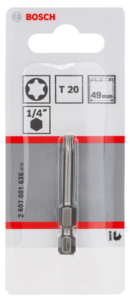 Schrauberbit Extra-Hart T20, 49 mm, 1er-Pack Produktbild img2 L