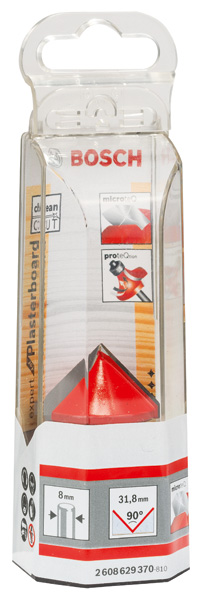 V-Nutfräser Expert for Wood, 8&nbsp;mm, D 31,8&nbsp;mm, L 19&nbsp;mm, G 51&nbsp;mm, 90° Produktbild img2 L