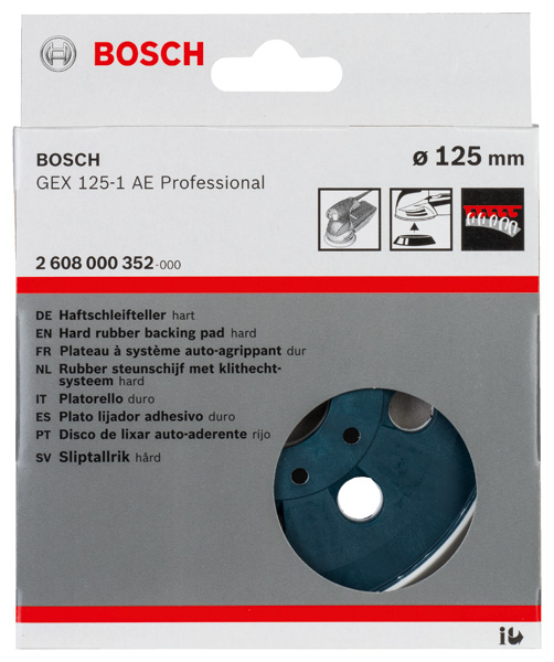 Schleifteller hart, 125 mm, für GEX 125-1 AE Professional Produktbild img2 L