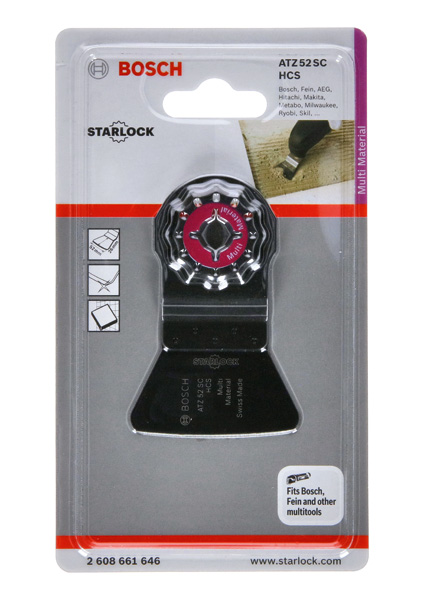 HCS Schaber ATZ 52 SC, biegesteif, 52 x 26 mm, 1er-Pack Produktbild img2 L