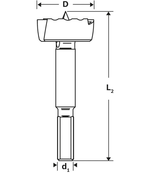 Forstnerbohrer 22mm Produktbild img3 L