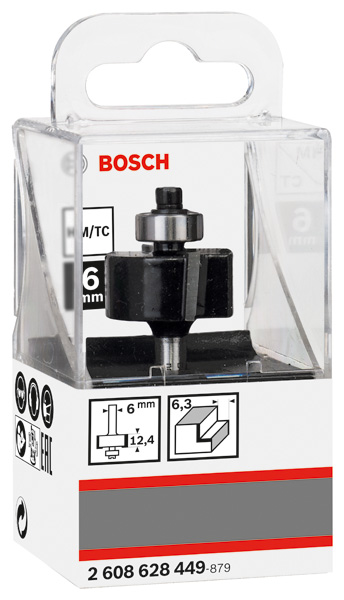 Falzfräser, 6 mm, D1 25,4 mm, L 12,4 mm, G 54 mm Produktbild img2 L