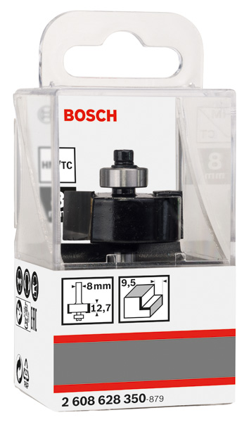 Falzfräser, 8 mm, B 9,5 mm, D 31,8 mm, L 12,5 mm, G 54 mm Produktbild img2 L