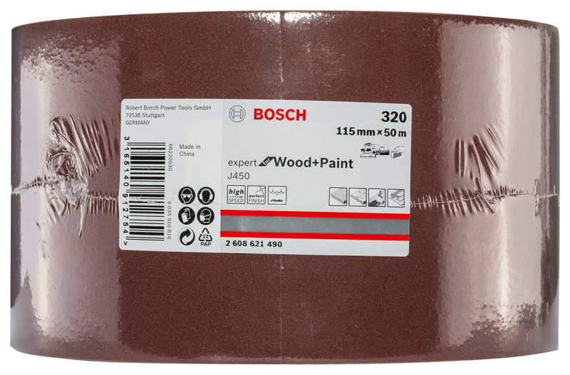 Schleifblatt J450 Expert for Wood and Paint, 115 mm x 50 m, G320 Produktbild img2 L