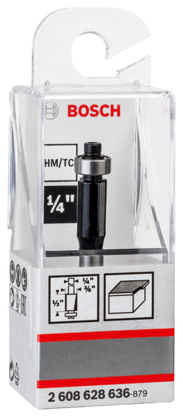 Laminat-Bündigfräser, 1/4-Zoll, D1 9,5&nbsp;mm, L 13,7&nbsp;mm, G 56&nbsp;mm Produktbild img2 L