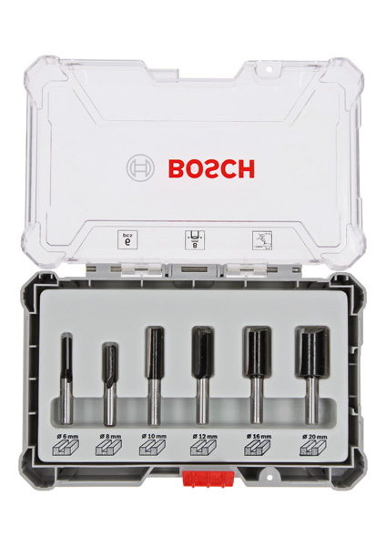 Fräser-Set, 6-teiliges Nutfräser-Set, 8-mm-Schaft Produktbild img1 L