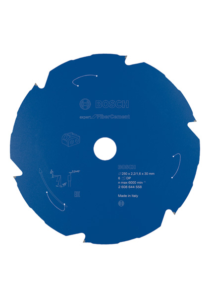 Akku-Kreissägeblatt Expert for Fibre Cement, 250&nbsp;x&nbsp;2,2/1,6&nbsp;x&nbsp;30, 6&nbsp;Zähne Produktbild img1 L