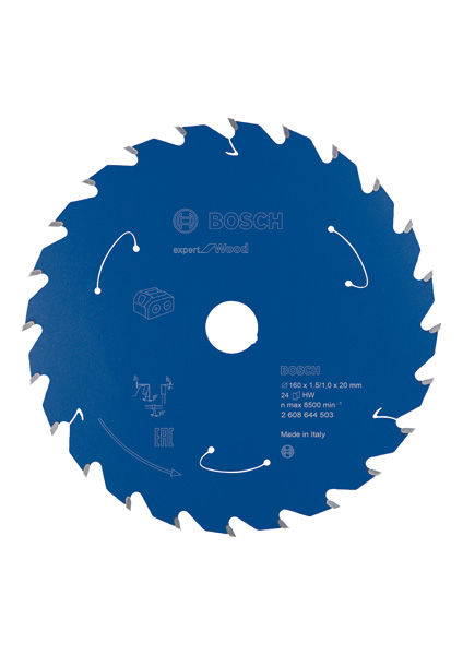 Akku-Kreissägeblatt Expert for Wood, 160&nbsp;x&nbsp;1,5/1&nbsp;x&nbsp;20, 24&nbsp;Zähne Produktbild img1 L