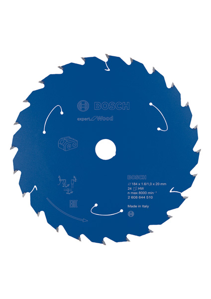 Akku-Kreissägeblatt Expert for Wood, 184&nbsp;x&nbsp;1,6/1&nbsp;x&nbsp;20, 24&nbsp;Zähne Produktbild img1 L