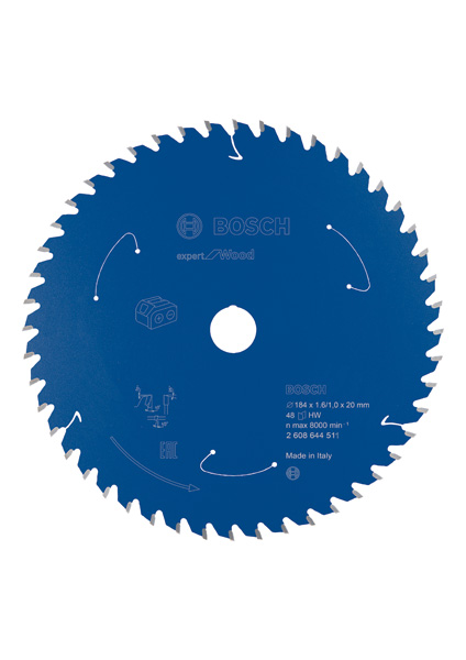 Akku-Kreissägeblatt Expert for Wood, 184&nbsp;x&nbsp;1,6/1&nbsp;x&nbsp;20, 48&nbsp;Zähne Produktbild img1 L