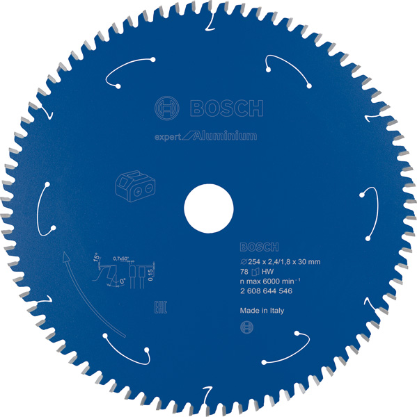 Akku-Kreissägeblatt Expert for Aluminium, 254&nbsp;x&nbsp;2,4/1,8&nbsp;x&nbsp;30, 78&nbsp;Zähne Produktbild img1 L