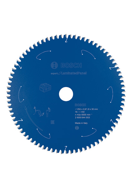 Akku-Kreissägeblatt Expert for Laminated Panel, 254&nbsp;x&nbsp;2,6/1,8&nbsp;x&nbsp;30, 78&nbsp;Zähne Produktbild img1 L