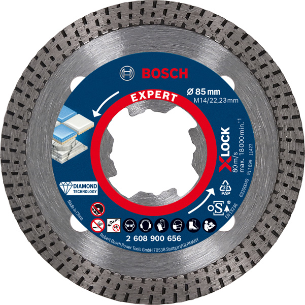 EXPERT HardCeramic X-LOCK Diamanttrennscheiben, 85 x 22,23 x 1,6 x 7 mm Produktbild img1 L