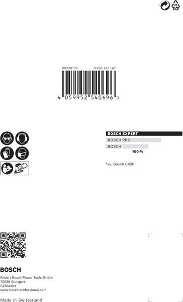 EXPERT M480 Schleifnetz für Multischleifer 100 x 150&nbsp;mm, K 320, 10er-Pack Produktbild img5 L