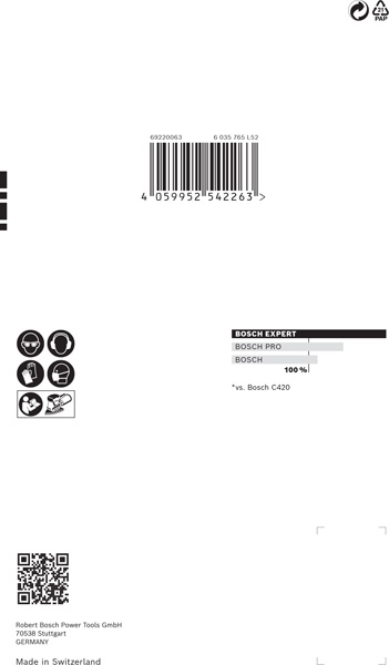 EXPERT C470 Schleifpapier mit 11 Löchern, 102 x 62&nbsp;mm, 93&nbsp;mm, K 120, 10er-Pack Produktbild img5 L