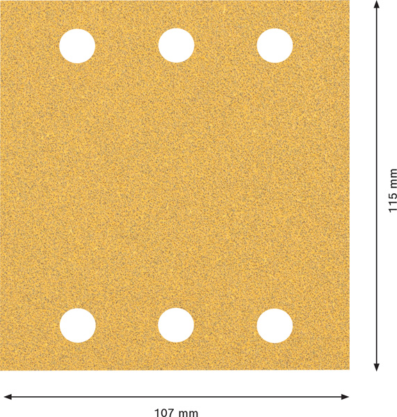 EXPERT C470 Schleifpapier-Set, 115 x 107 mm, K 60/120/180, 10 Stück Produktbild img3 L