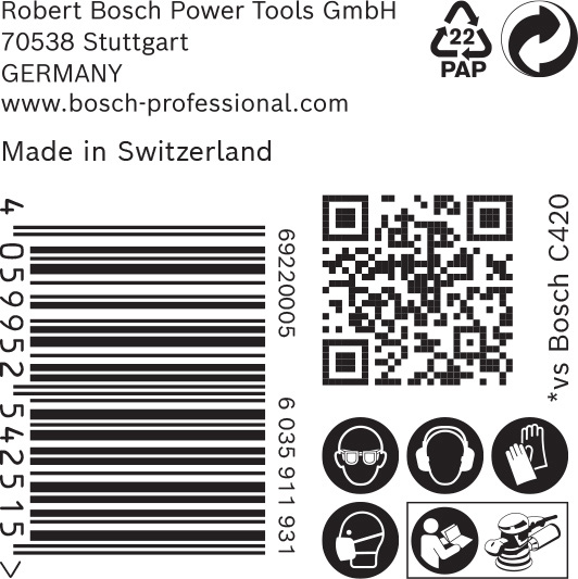 EXPERT C470 Schleifp. mit 8&nbsp;Löchern für Exzenterschl., 125&nbsp;mm, K 240, 50-tlg. Produktbild img5 L