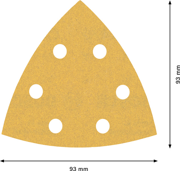 EXPERT C470 Schleifpapier für Deltaschleifer, 93&nbsp;mm, K 180, 50&nbsp;Stück Produktbild img3 L