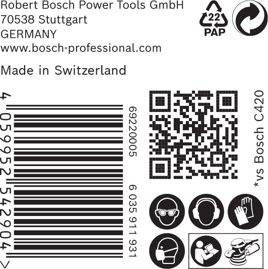 EXPERT C470 Schleifpap. o. Löcher f. Winkelschl. u. Bohr., 125&nbsp;mm, G 60, 50-tlg. Produktbild img5 L