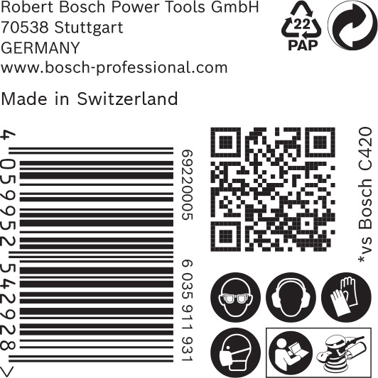 EXPERT C470 Schleifpap. o. Löch. f. Winkelschl. u. Bohr., 125&nbsp;mm, G 120, 50-tlg. Produktbild img5 L