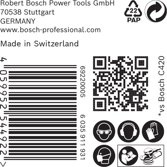 EXPERT C470 Schleifpap. o. Lö. f. Winkelschl. u. Bohrer, 125&nbsp;mm, G 100, 50-tlg. Produktbild img5 L