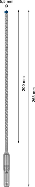EXPERT SDS plus-7X Hammerbohrer, 5,5 x 200 x 265&nbsp;mm Produktbild img3 L