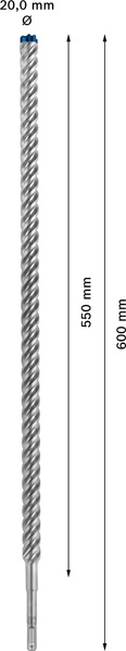 EXPERT SDS plus-7X Hammerbohrer, 20 x 550 x 600 mm Produktbild img3 L