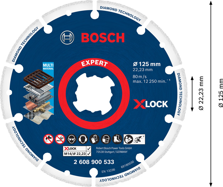 EXPERT Diamond Metal Wheel X-LOCK Trennscheibe, 125 x 22,23&nbsp;mm Produktbild img5 L