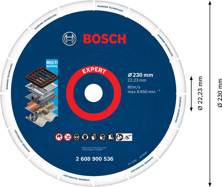 EXPERT Diamond Metal Wheel Trennscheibe, 230 x 22,23&nbsp;mm Produktbild img5 L