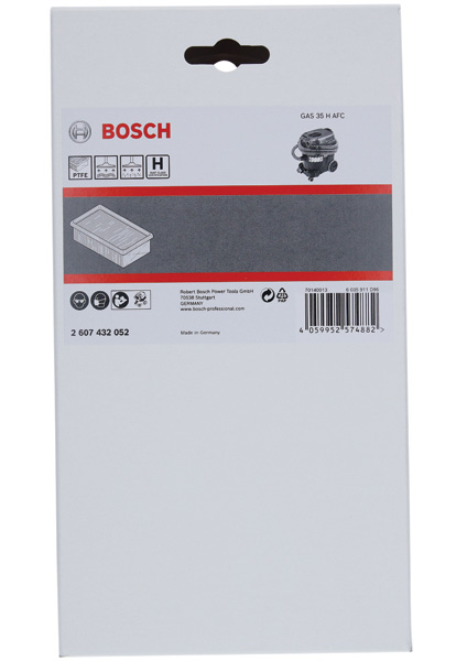 Flache Plisseefilter H-Klasse (HEPA), PTFE, passend zu: GAS 35 H AFC Produktbild img2 L