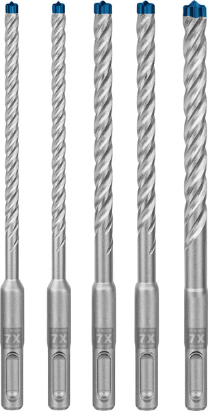 EXPERT SDS plus-7X Hammerbohrer-Set, 6/6/8/8/10 mm, 5-tlg Produktbild img1 L