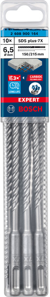 EXPERT SDS plus-7X Hammerbohrer, 6,5 x 150 x 215&nbsp;mm, 10er-Pack Produktbild img2 L