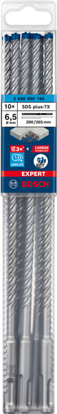 EXPERT SDS plus-7X Hammerbohrer, 6,5 x 200 x 265 mm, 10er-Pack Produktbild img2 L