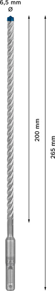 EXPERT SDS plus-7X Hammerbohrer, 6,5 x 200 x 265 mm, 10er-Pack Produktbild img3 L