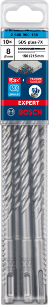 EXPERT SDS plus-7X Hammerbohrer, 8 x 150 x 215&nbsp;mm, 10er-Pack Produktbild img2 L