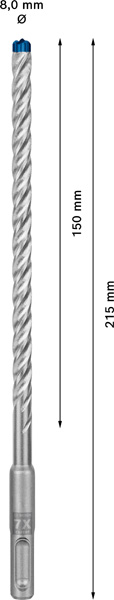 EXPERT SDS plus-7X Hammerbohrer, 8 x 150 x 215&nbsp;mm, 10er-Pack Produktbild img3 L