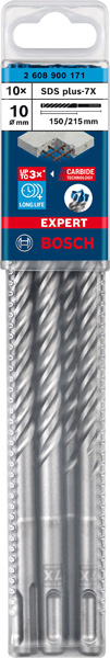 EXPERT SDS plus-7X Hammerbohrer, 10 x 150 x 215 mm, 10er-Pack Produktbild img2 L
