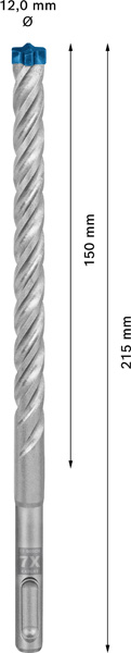 EXPERT SDS plus-7X Hammerbohrer, 12 x 150 x 215 mm, 10er-Pack Produktbild img3 L