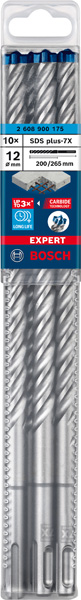 EXPERT SDS plus-7X Hammerbohrer, 12 x 200 x 265 mm, 10er-Pack Produktbild img2 L
