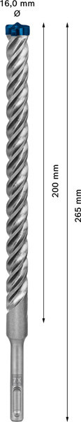 EXPERT SDS plus-7X Hammerbohrer, 16 x 200 x 265 mm, 10er-Pack Produktbild img3 L