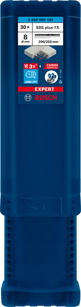 EXPERT SDS plus-7X Hammerbohrer, 8 x 200 x 265 mm, 30-tlg Produktbild img2 L